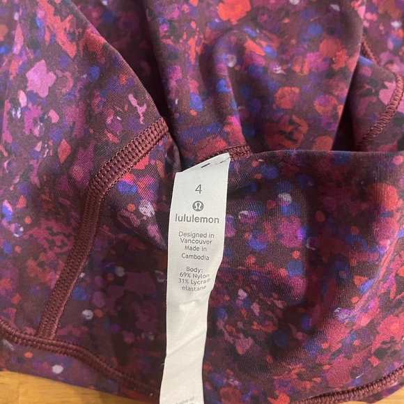 Lululemon align tights - burgundy pattern - Picture 4 of 4
